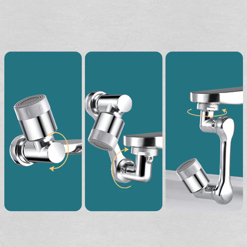Robinet Universelle Rotative 1080° En Acier
