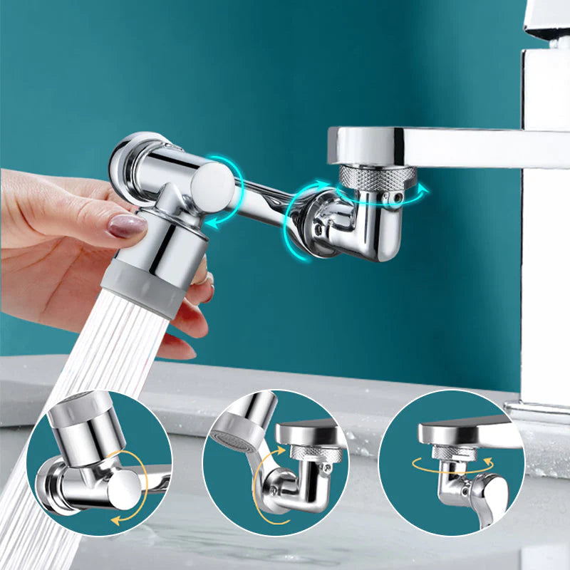 Robinet Universelle Rotative 1080° En Acier