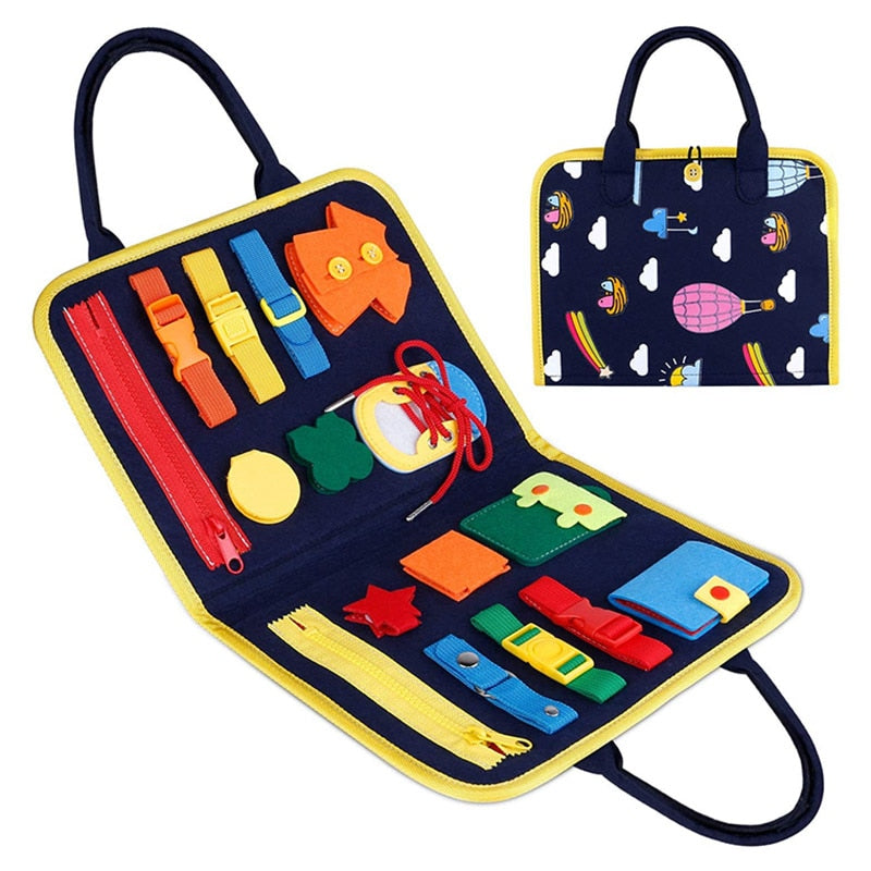 Tableau sensoriel Montessori, éducatif pour enfant 0-7ans : Explorez et Apprenez en S'Amusant