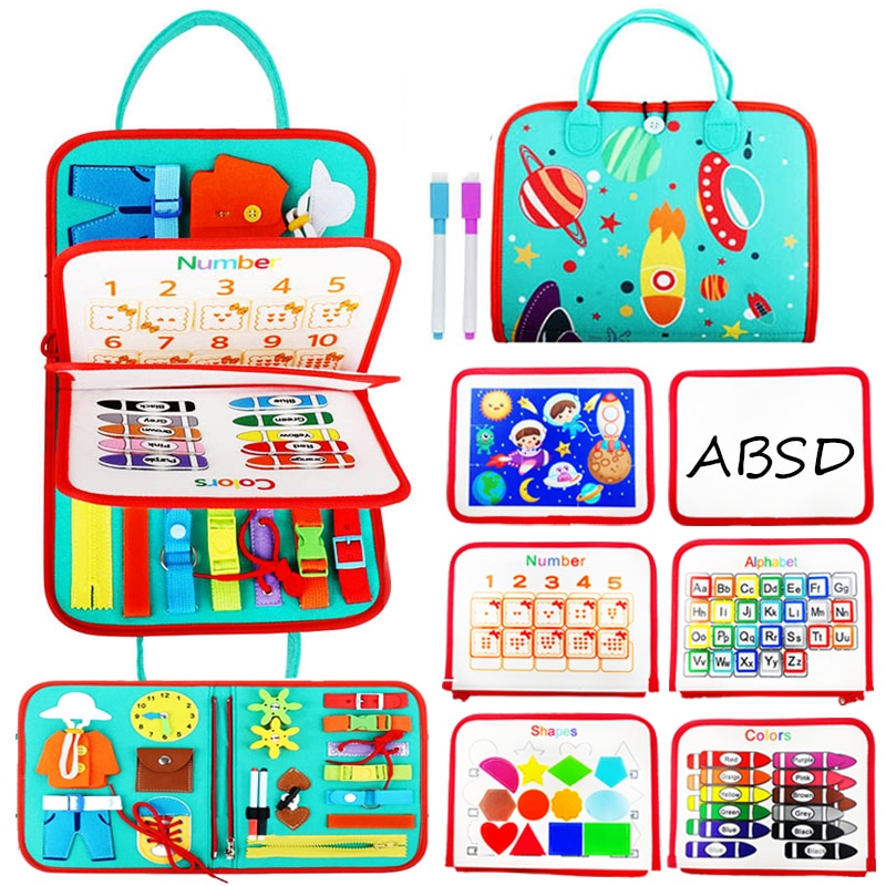 Tableau sensoriel Montessori, éducatif pour enfant 0-7ans : Explorez et Apprenez en S'Amusant