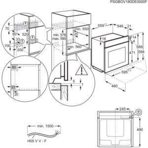 Four encastrable AEG BPE55526BM Steambake