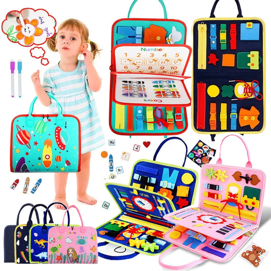 Tableau sensoriel Montessori, éducatif pour enfant 0-7ans : Explorez et Apprenez en S'Amusant